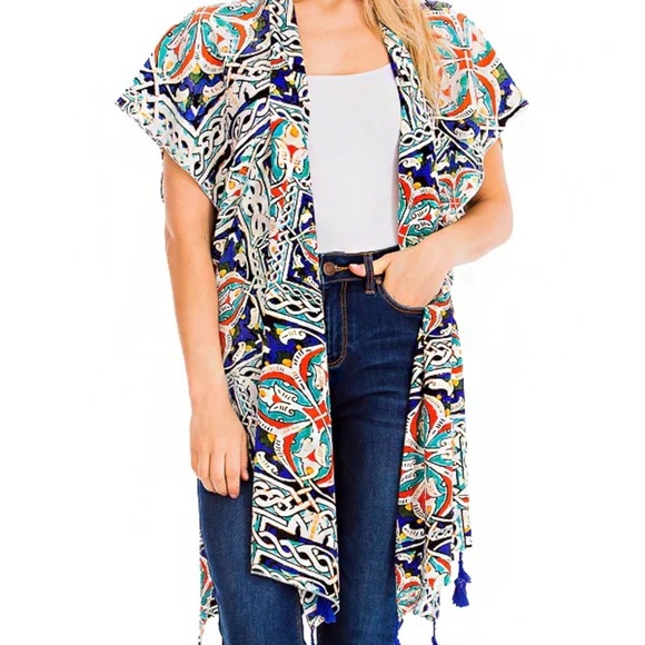Moda Rican Other - Modo Rican Semi Sheer Kimino Cover-Up One Size